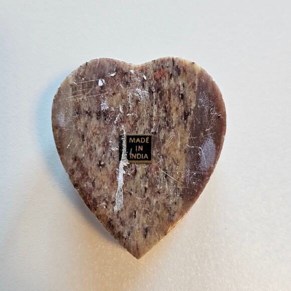 Artisan Heart-Shaped Wooden Box - Brown - Picture 5 of 8